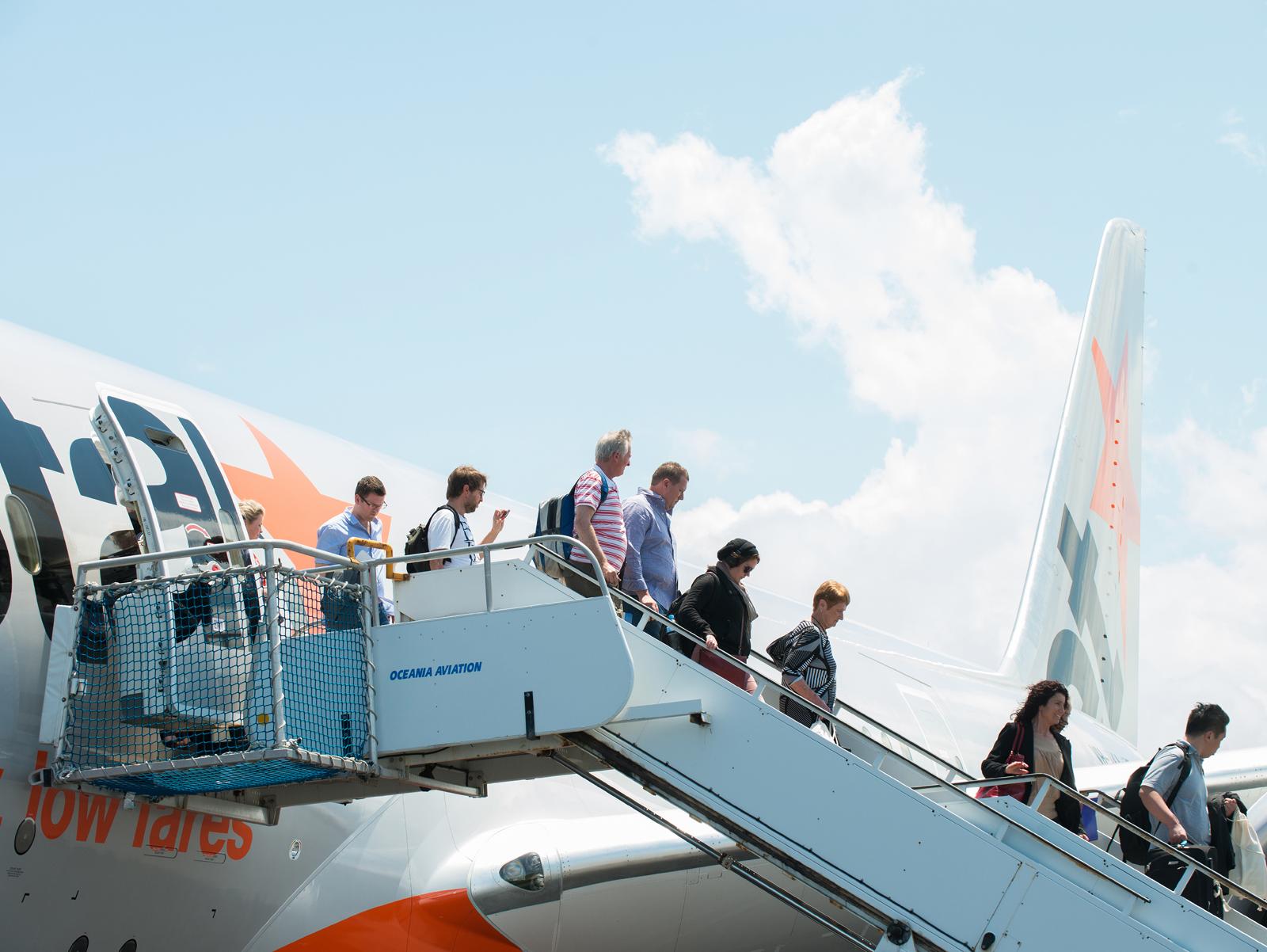 Disembarking at the Gold Coast